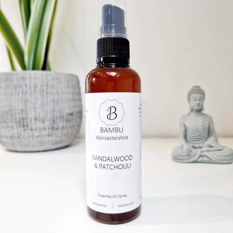 Sandalwood & Patchouli Yoga Mat Spray 100ml image 2