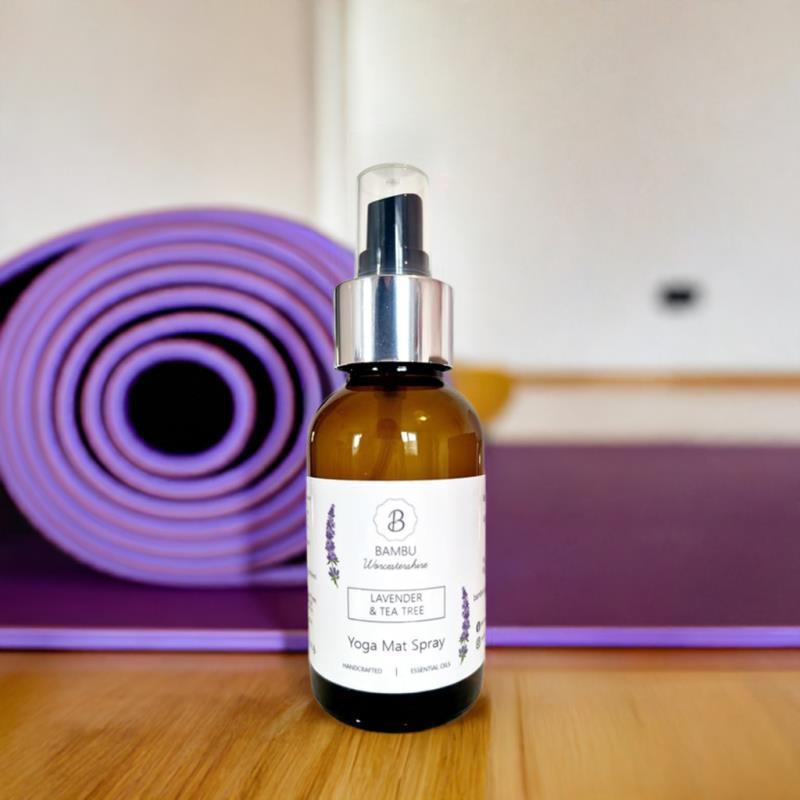 Product image for Bambu Worcestershire Lavender & Tea Tree Yoga Mat Spray